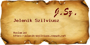 Jelenik Szilviusz névjegykártya